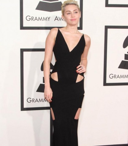 Miley Cyrus Does The 57th Annual Grammy Awards