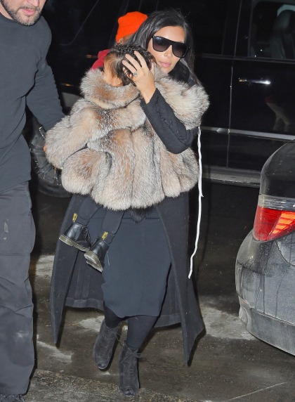 Kim Kardashian dressed up North in 'baby's first fur?: excessive & ridiculous'