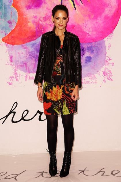 Katie Holmes Digs Desigual's Duds at NYFW