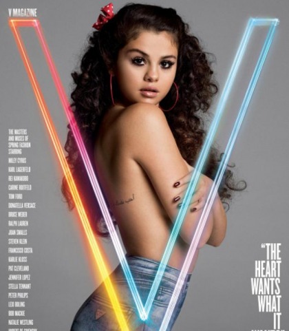 Selena Gomez Topless In V Magazine