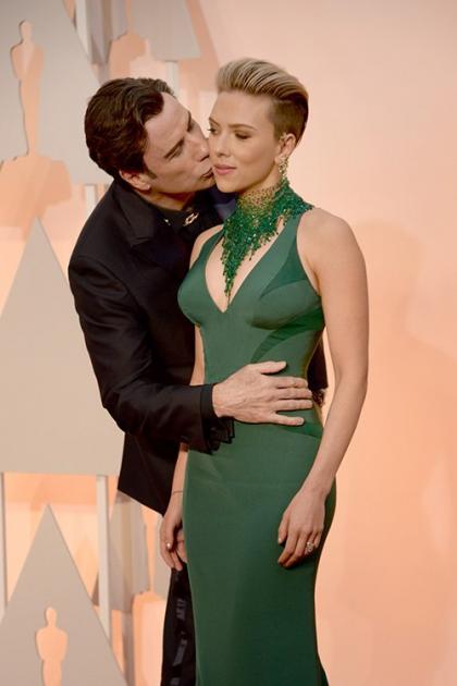 Scarlett Johansson: Glam in Green at the 2015 Oscars