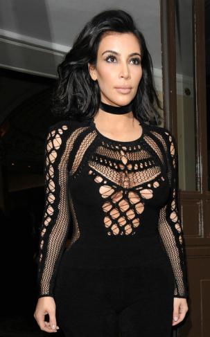 Kim Kardashian Sexy Outfit Leaving The Dorchester hotel in London