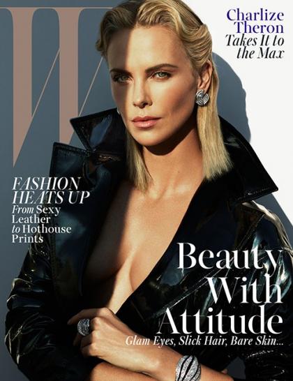 Charlize Theron Flashes Flesh on W Magazine May 2015 Cover