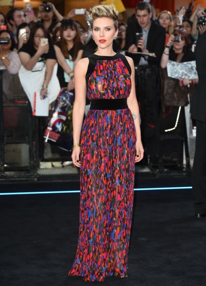 Scarlett Johansson in Balmain at the UK 'Ultron' premiere: fabulous or fug'