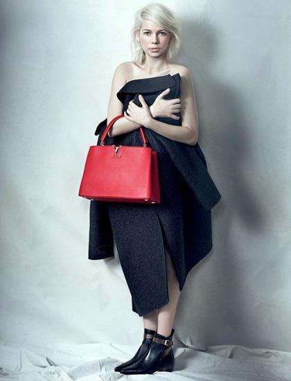 Michelle Williams Goes Dark in Louis Vuitton's Handbag Campaign