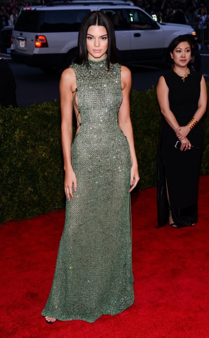 Kendall Jenner in Calvin Klein at the Met Gala: beautiful or frozen?