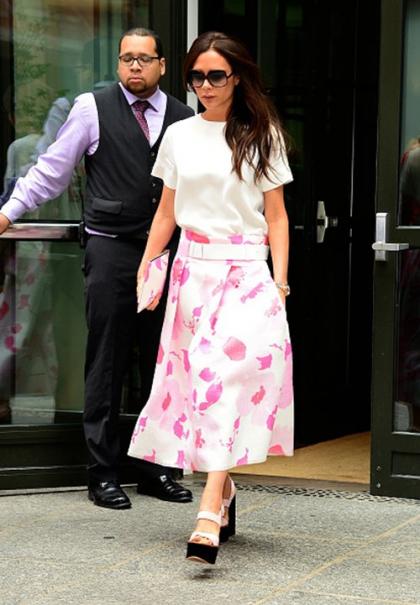 Victoria Beckham: Floral and Flirty in SoHo