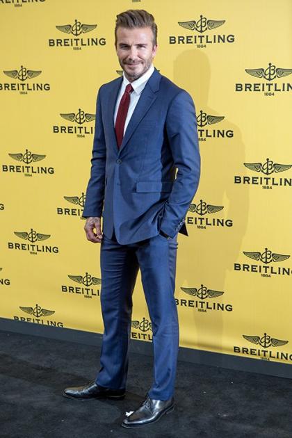 David Beckham Launches Breitling Boutique in Madrid