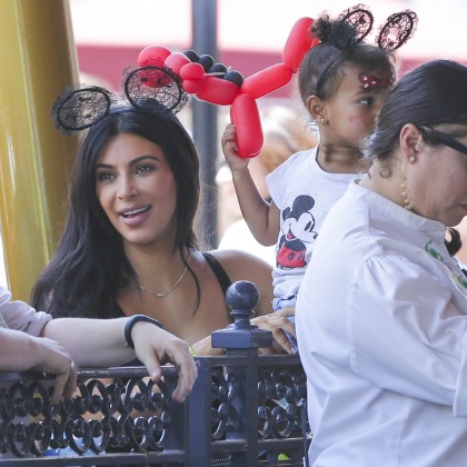 Kim Kardashian & Kanye took North West to Disneyland for her 2nd b-day