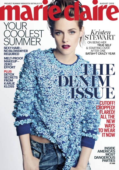 Kristen Stewart covers Marie Claire: 'I lit my universe on fire & I watched it burn'