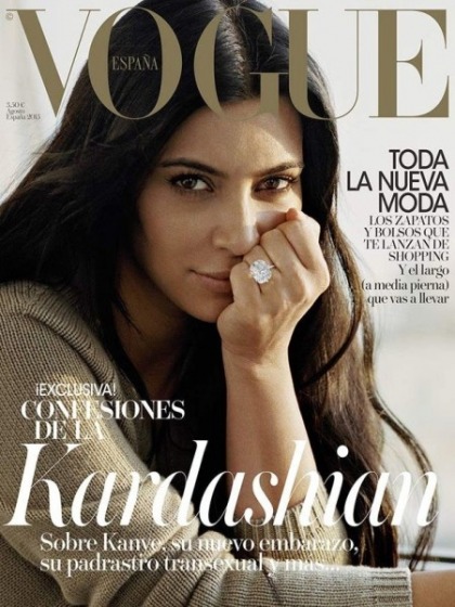 Kim Kardashian goes makeup-free on the cover of Vogue Espana: cute or meh?