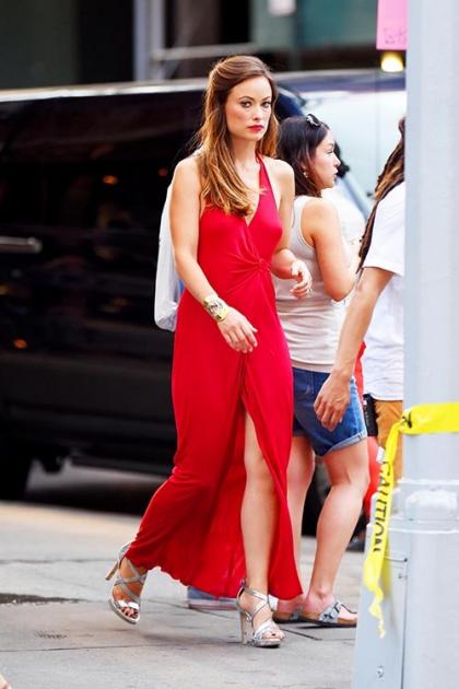 Olivia Wilde is Sexy in Scarlet for New HBO Project