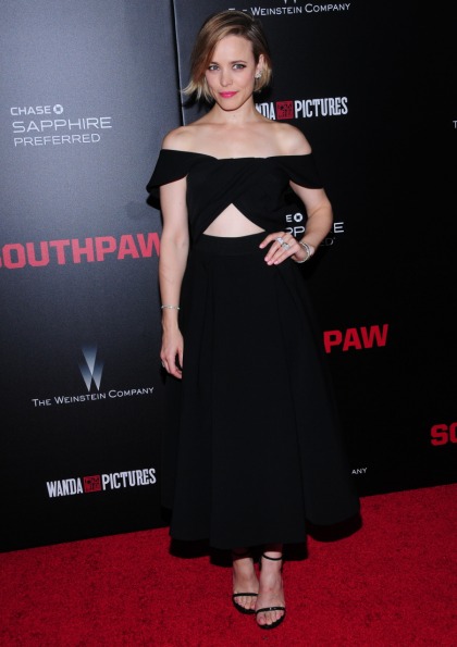 Rachel McAdams in Self Portrait at the 'southpaw' premiere: cute or unflattering'