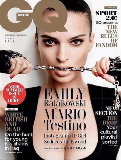 Emily Ratajkowski is Ravishing on GQ UK September 2015 Cover