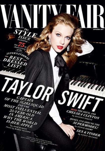 Taylor Swift Causes Mass Swooning on September 2015 Cover of Vanity Fair
