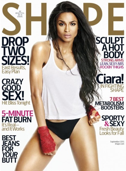 Shape: Ciara lost 60 lbs in four months by working out three times a day