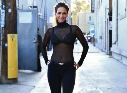 Halle Berry's See Through For Jimmy Kimmel