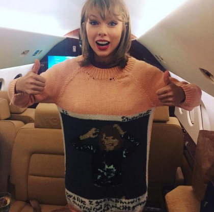 Taylor Swift got a personalized, handknitted sweater from a fan: creepy or cool?