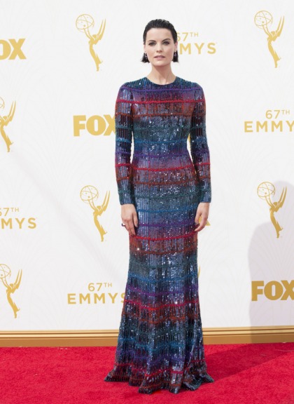 Jaimie Alexander in colorful Armani Prive at the Emmys: gorgeous or garish?