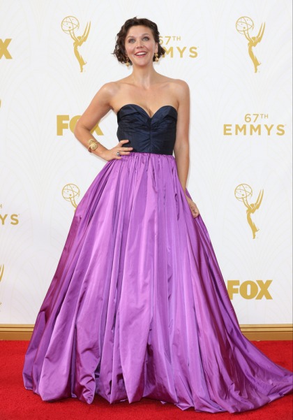 Maggie Gyllenhaal in Oscar de la Renta at the Emmys: silly or lovely?