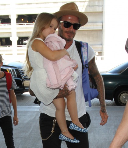 David Beckham refuses to allow Harper to get a haircut: completely normal?