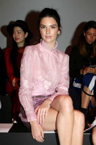 Kendall Jenner Nipples at Shiatzy Chen show during Paris Fashion Week S/S 2016