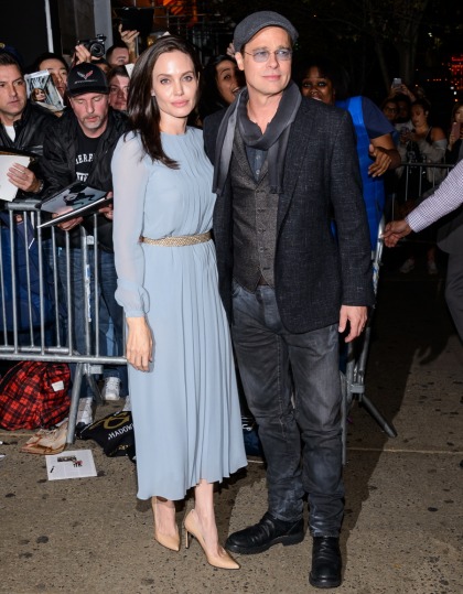 Angelina Jolie & Brad Pitt step out for NYC screening of 'By the Sea?: lovely'