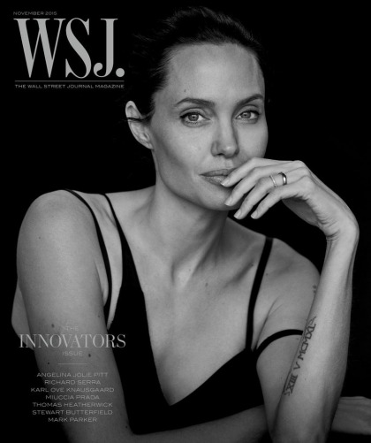 Angelina Jolie covers WSJ. Mag: 'so many times, people divorce very quickly'