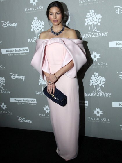 Jessica Biel in custom Monse at Baby2Baby gala: tragic, terrible or lovely?
