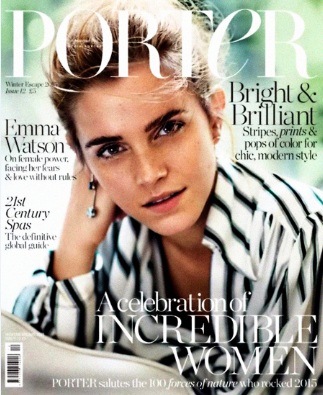 Emma Watson Gorgeous at Cover Porter Magazine 2015