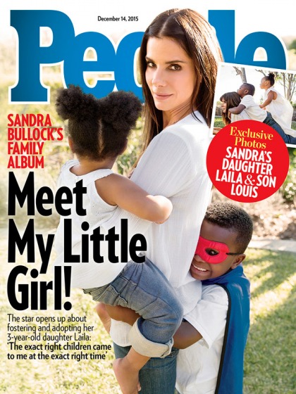 People: Sandra Bullock confirms adoption of three year-old daughter, Laila