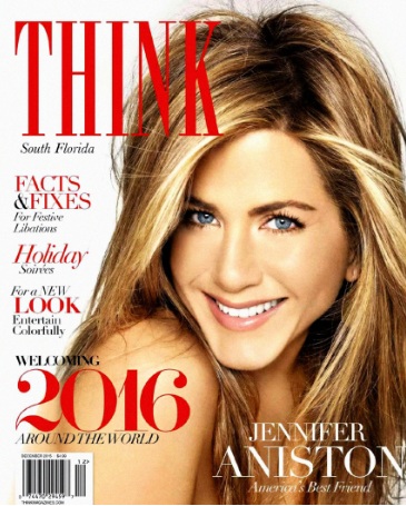 Jennifer Aniston Shoots for THINK Magazine December 2015