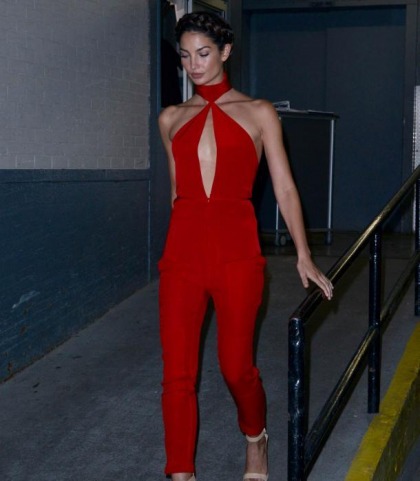 Lily Aldridge Is Red Hot