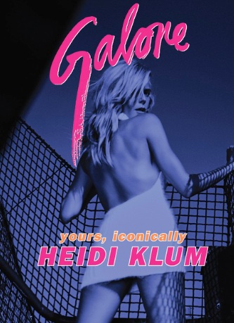 Heidi Klum Shows Bra and Panties at Galore Magazine Dec 2015