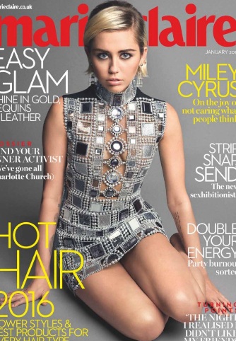Miley Cyrus Stunning at Marie Claire UK January 2016