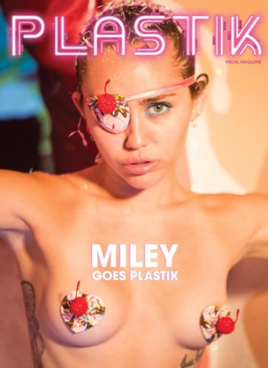 Miley Cyrus Topless for Plastik Magazine