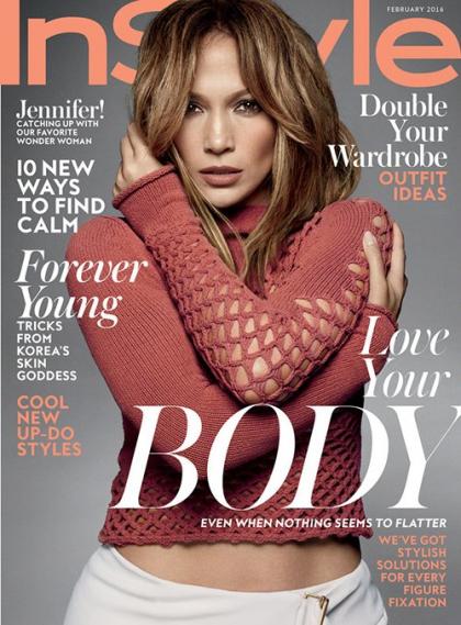 Jennifer Lopez Lights Up InStyle Magazine's February 2016 Cover