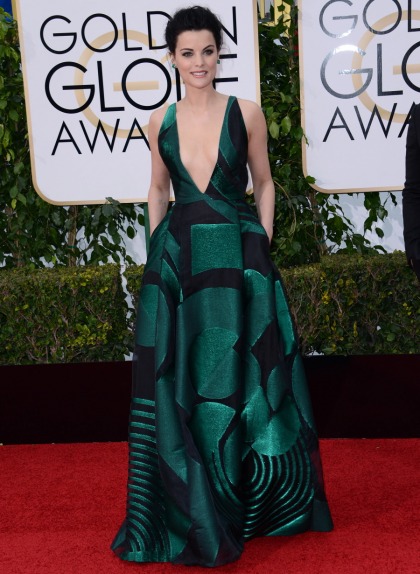 Jaimie Alexander in emerald Genny at the Golden Globes: best look of the night?
