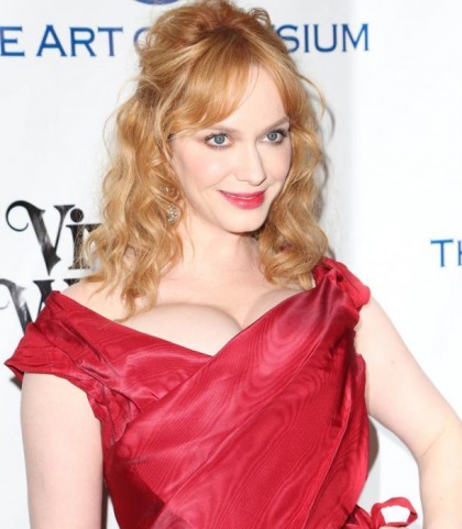 Christina Hendricks Busts Out As Usual