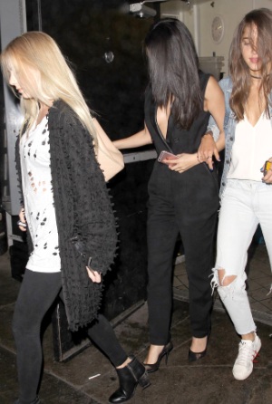 Selena Gomez Adorable Face Leaving The Nice Guy in West Hollywood