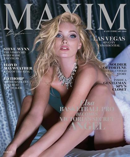Elsa Hosk is Marvelous on Maxim Magazine's February 2016 Cover