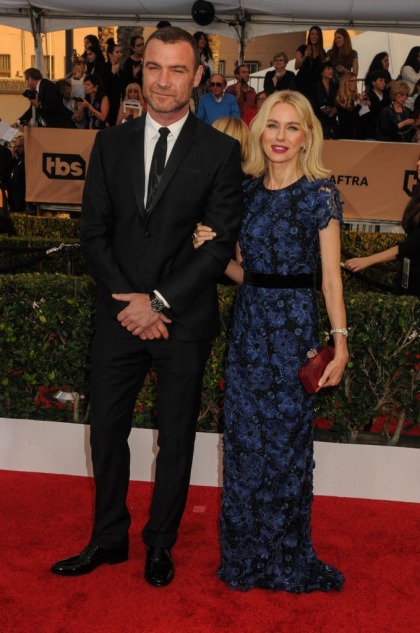 Naomi Watts in blue and black Burberry at the SAGs: lovely or too conservative?