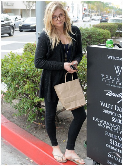 Chloe Grace Moretz Rocks A Sexy Nerdy Look And Some Cleavage, Oh My! Chloe Grace Moretz Rocks A Sexy Nerdy Look And Some Cleavage, Oh My!