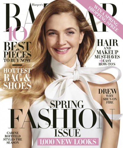 Drew Barrymore covers Bazaar: 'I don't think I?m hot right now necessarily'