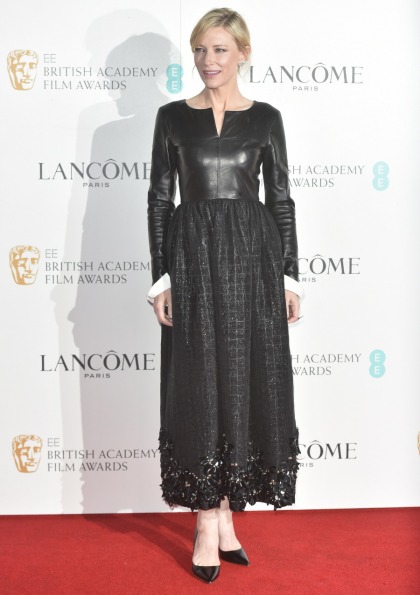 Cate Blanchett in Chanel at the Lancome pre-BAFTA party: dowdy or cute?
