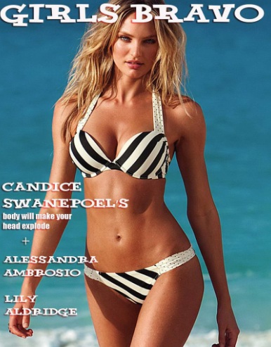Candice Swanepoel Sexy Bikini in Girls Bravo Magazine January 2016