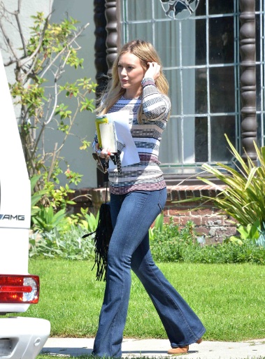 Hilary Duff Booty Step Out in Beverly Hills