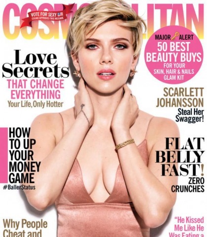 Scarlett Johansson's Cleavage Show In Cosmo