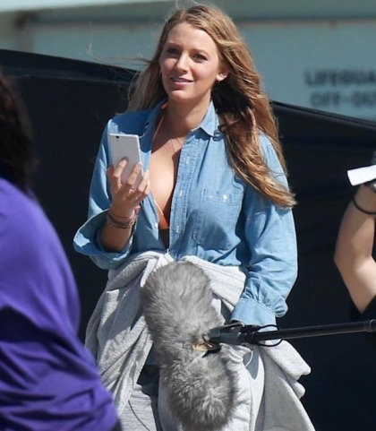 Blake Lively's Shirt Needs To Open Up