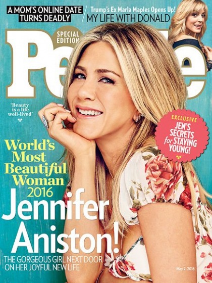 Jennifer Aniston is People Mag's 2016 Most Beautiful Woman in the World